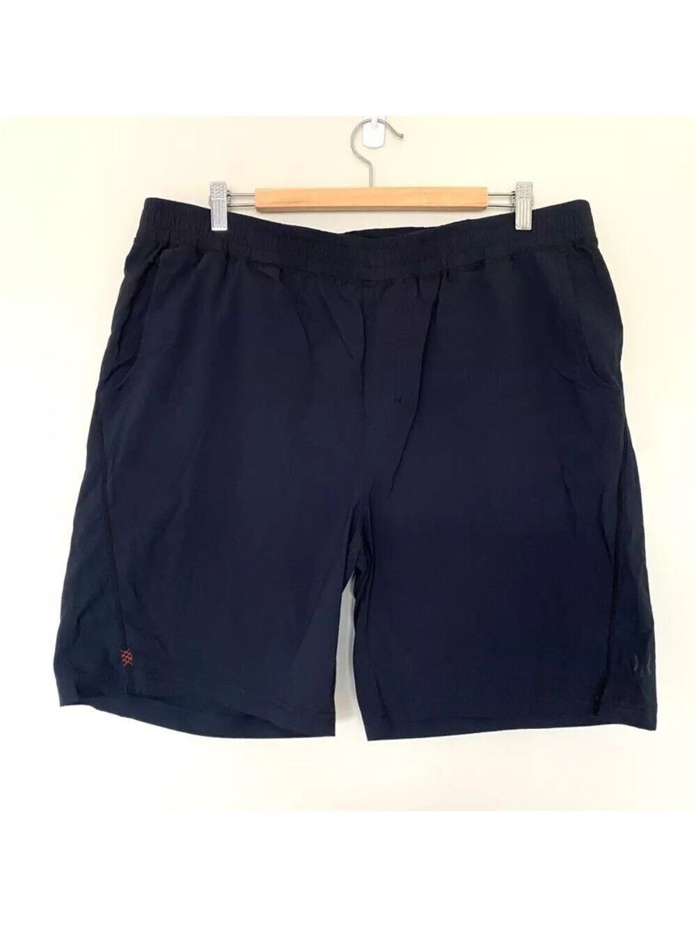 Rhone Men’s Shorts Unlined Lightweight Drawstring Athletic Black XXL 8" inseam